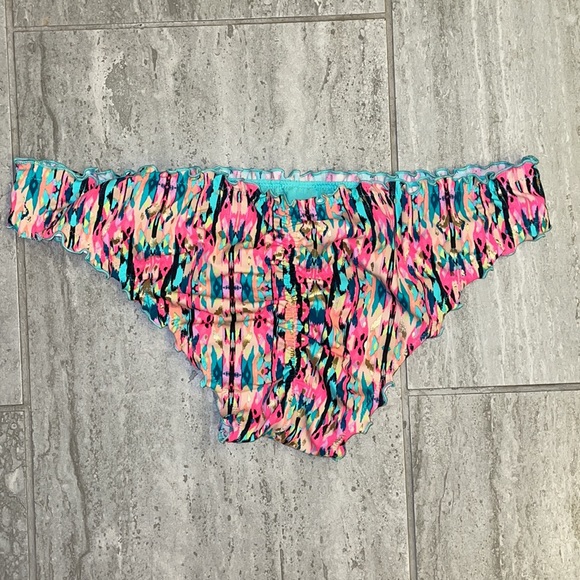 Shade & Shore multicolored runched bikini - Picture 2 of 4